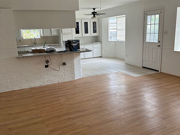 Kitchen open to Den & Breakfast