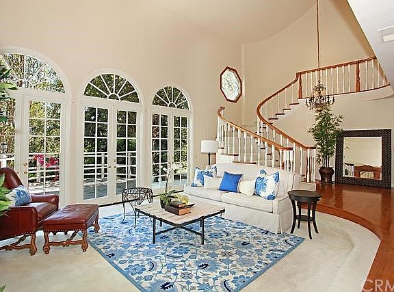 Stately staircase leading to second level