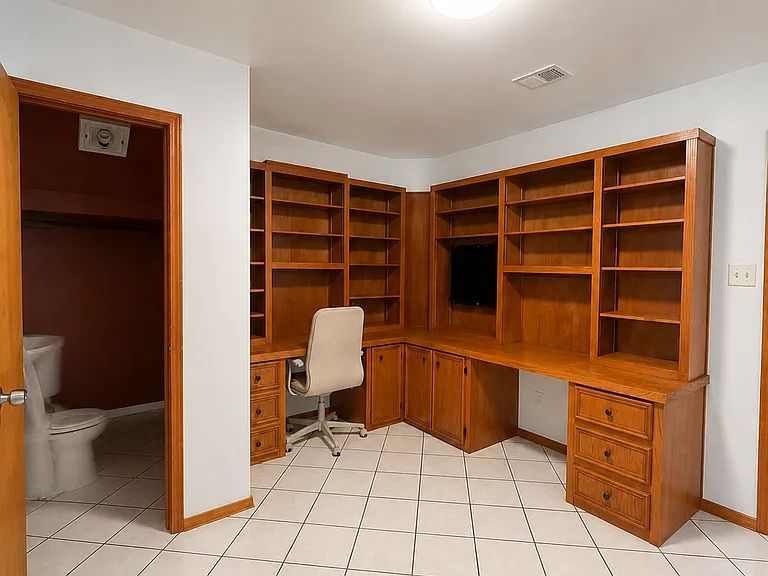 Study & 1/2 bath downstairs