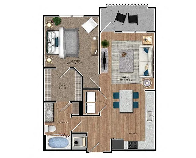 Floor plan 1B