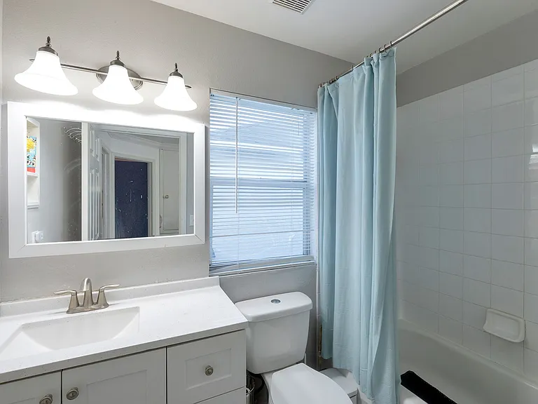 Upstairs hallway bathroom -- personal bathroom if you choose one or both of the secondary bedrooms.