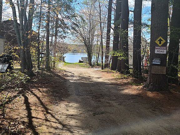 Road to dock and beach