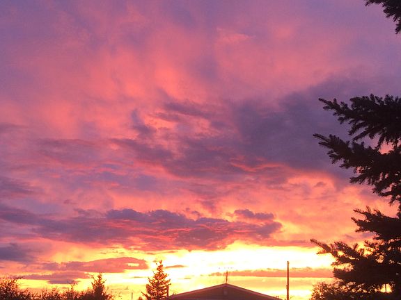 Sunset from front porch