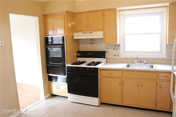 Kitchen from living room entrance