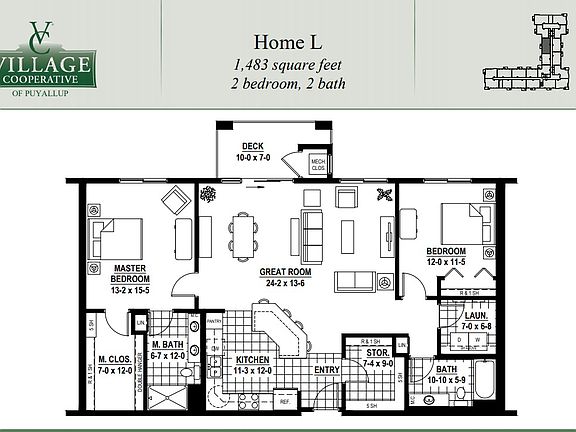 L Home Plan, Village Cooperative of Puyallup (Active Adults 62 ...