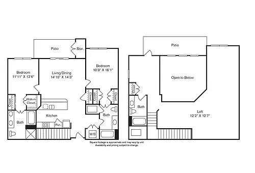 Floor plan Central Park Loft Downtown