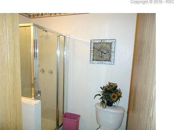 guest full bath by garage door