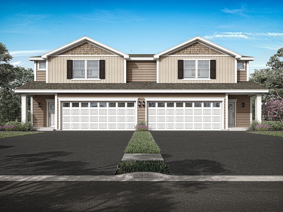 The Foster is a beautiful two story home with siding.