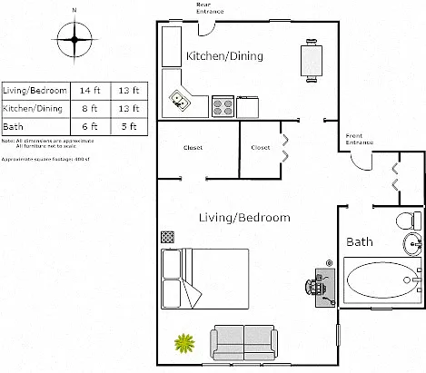 Floor plan Studio