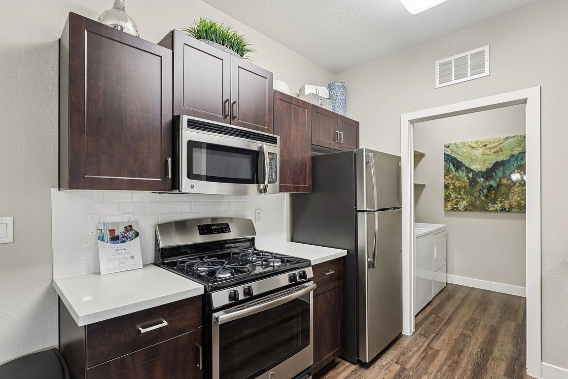 View of Kitchen with Private Laundry Room