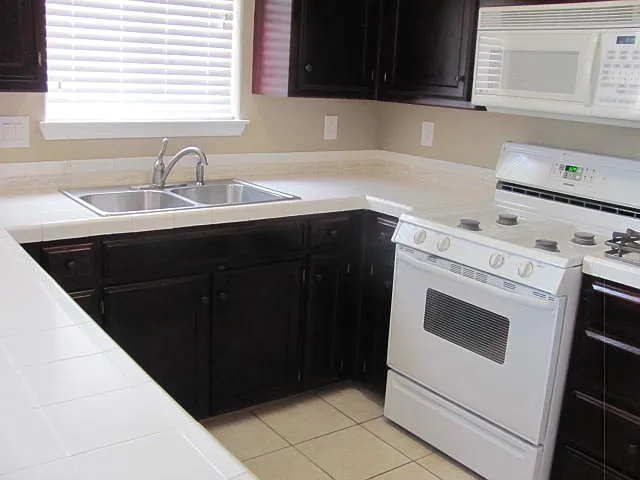 Kitchen work area and counters