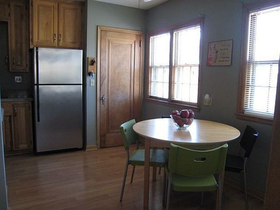 The eat in kitchen