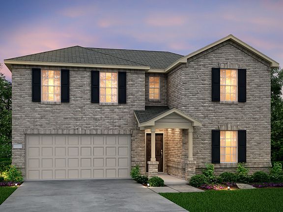 The La Salle, with 2-car garage, shown as Exterior C