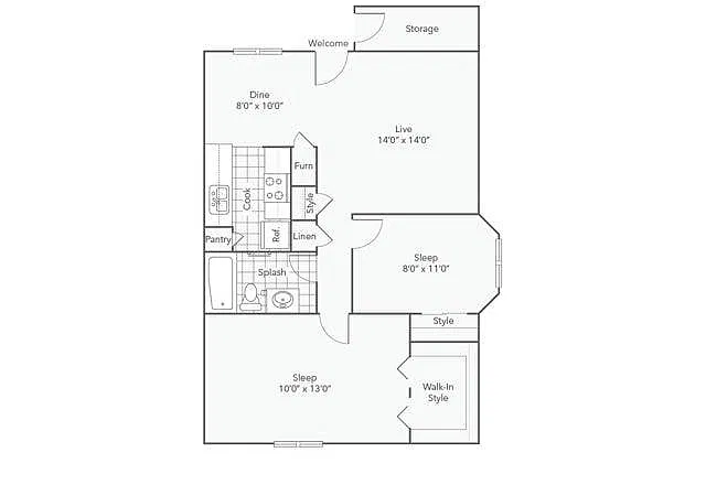 Floor plan B2