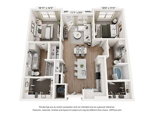 Floor plan B1 - Lagoon