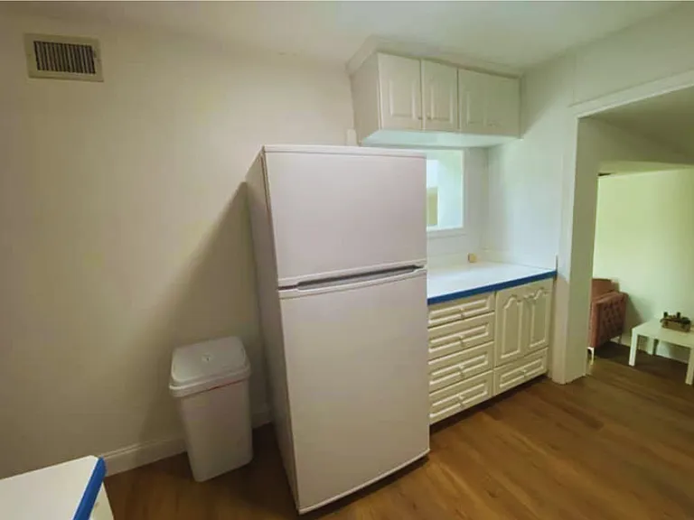 Roomy refrigerator designed for convenience during any length of stay.