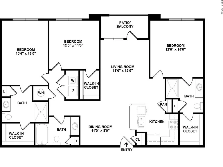 C1 floor plan Harlow Spring Cypress