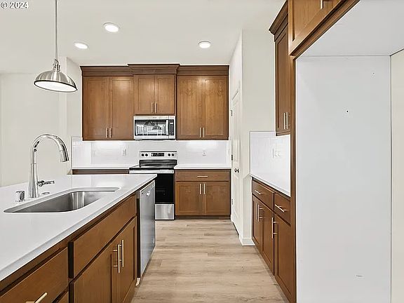 Stainless steel appliances and fridge