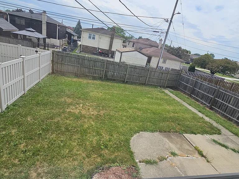 Backyard with privacy fence