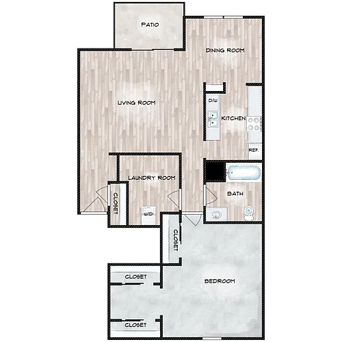 Floor plan 1 Bedroom