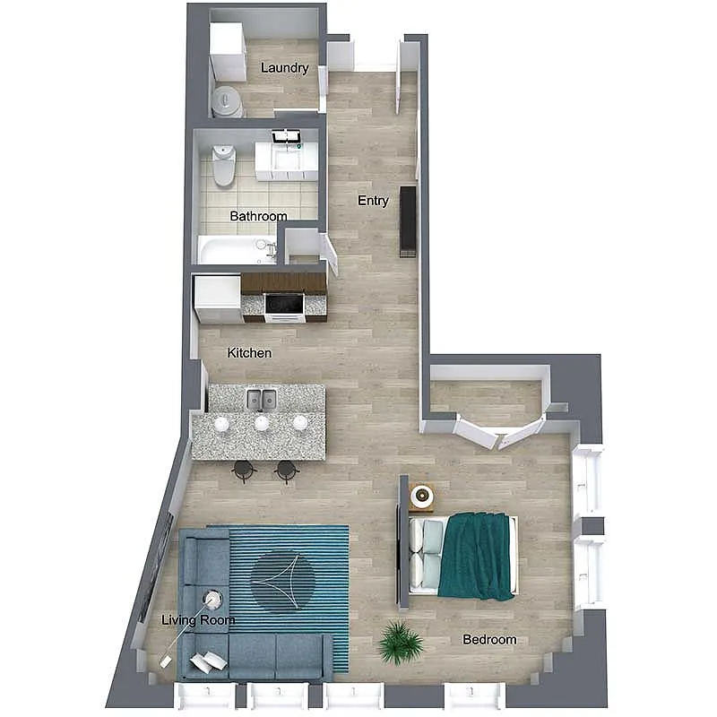 Floor plan Vine Loft II