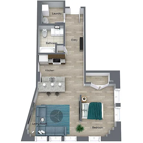 Floor plan Vine Loft II