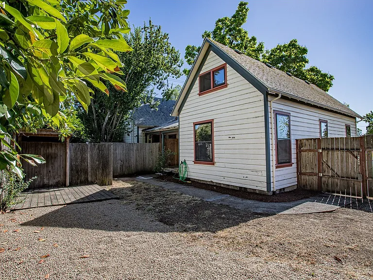 back yard and back porch area