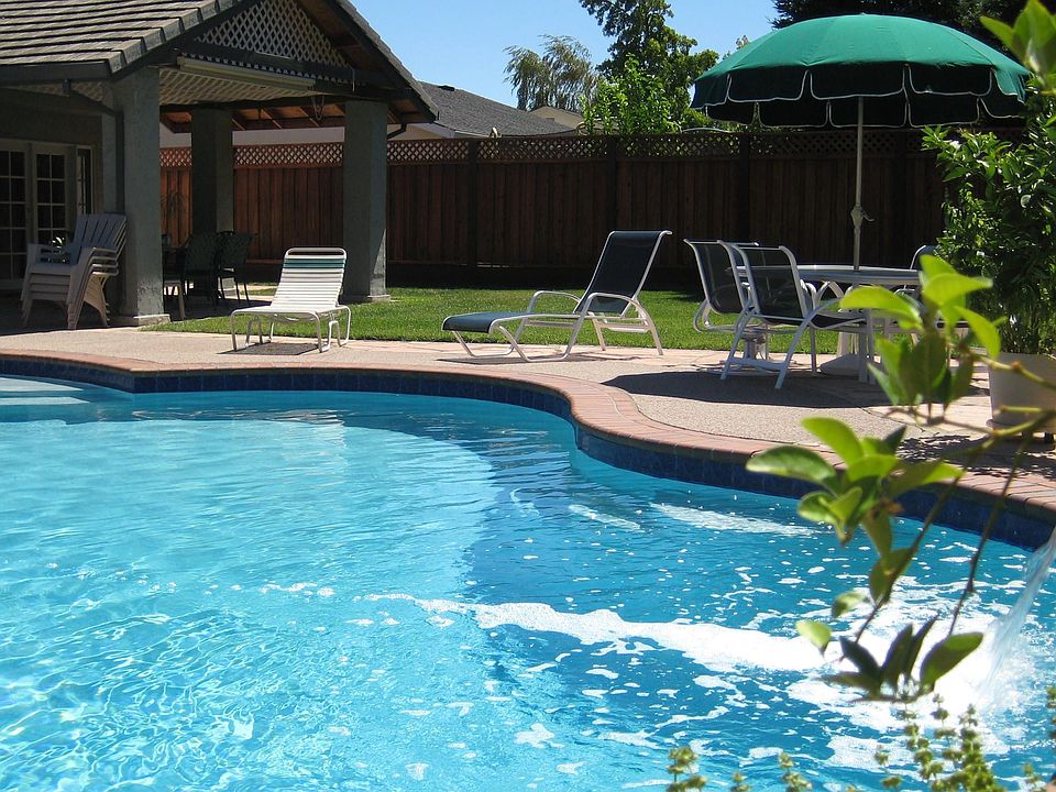 Large salt water pool 