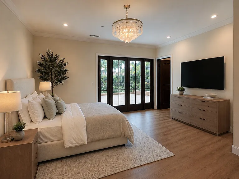 Master Bedroom Overlooking Large Terrace