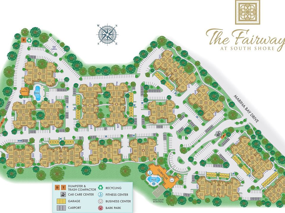 Fairways at South Shore community map