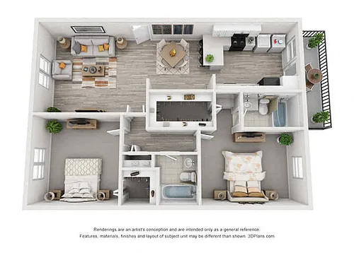 Floor plan Camelot 2-2 Large