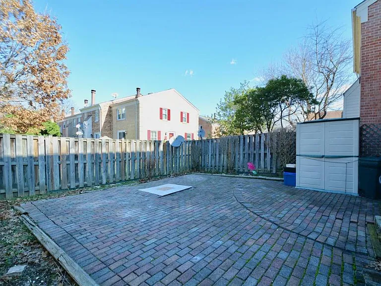 Fenced back yard