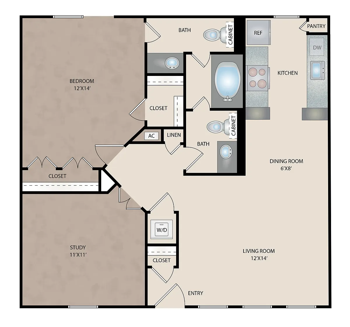 Floor plan A4 STUDY