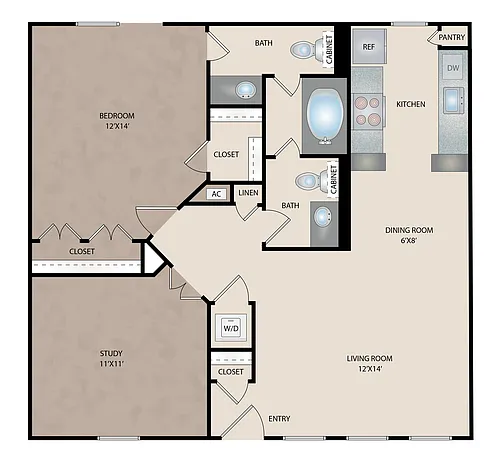 Floor plan A4 STUDY