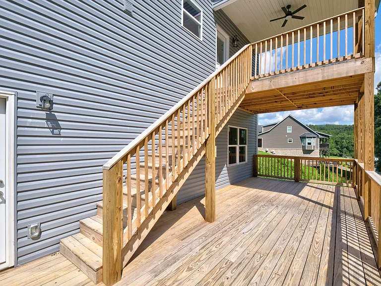two level back porch