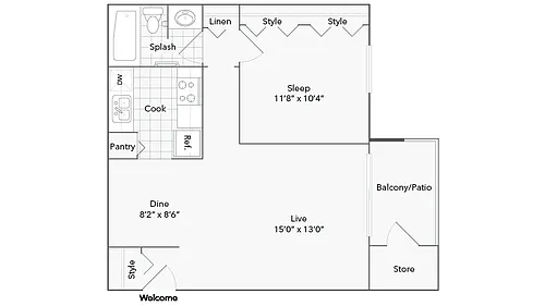 Floor plan Isthmus