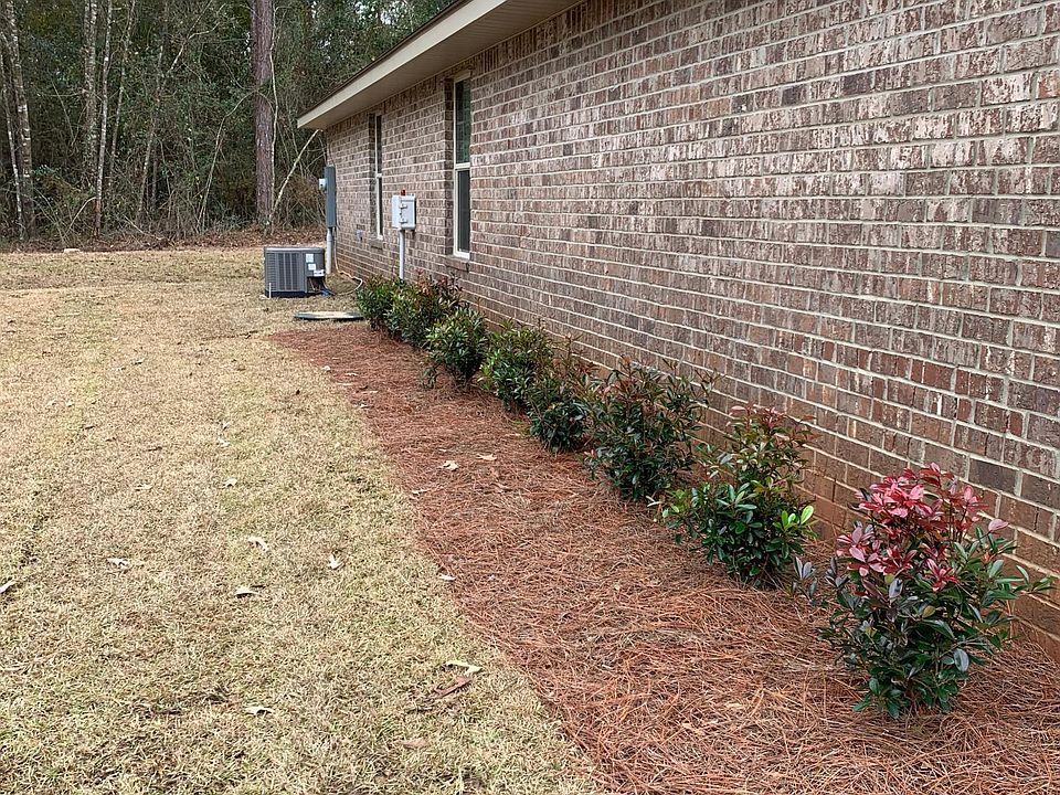 Side view of the home