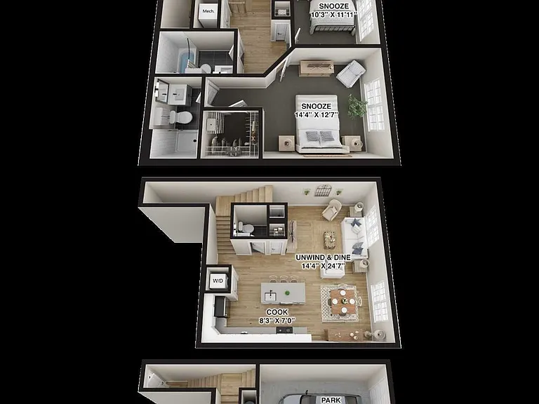 Raritan Model 2 bedroom/ 2.5 bathroom with garage Raritan Model 2 bedroom/ 2.5 bathroom with garage