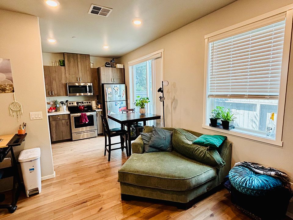 Living room and kitchen.