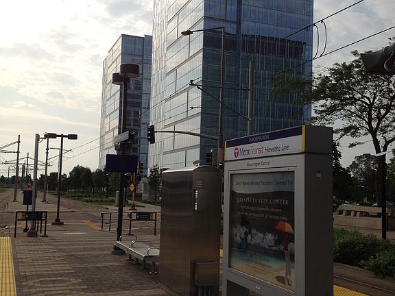 Light rail 100 feet away