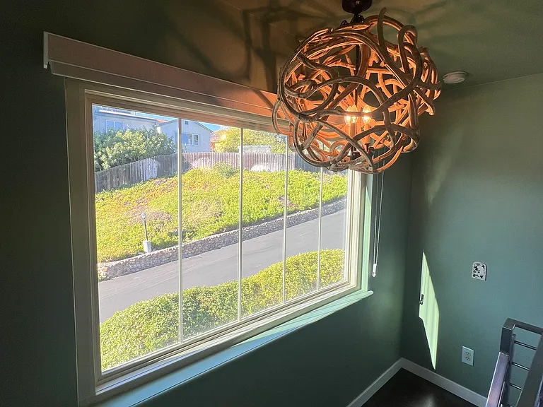 view of lush landscaping