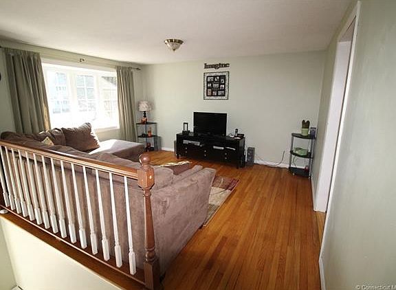 View from the front door in...