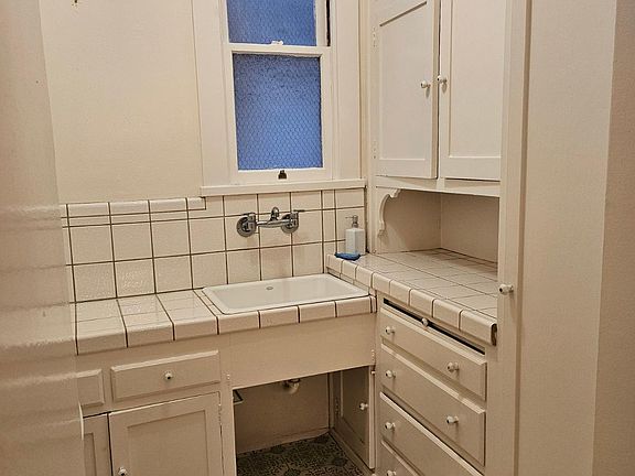 Kitchen sink and cabinets