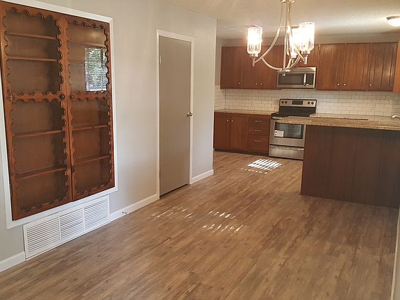 Dining room and kitchen
