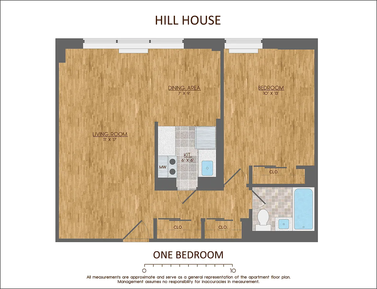 Floor plan Standard 1 Bedroom