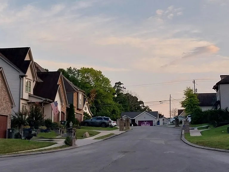 View of 12 house subdivision from cul-de-sac