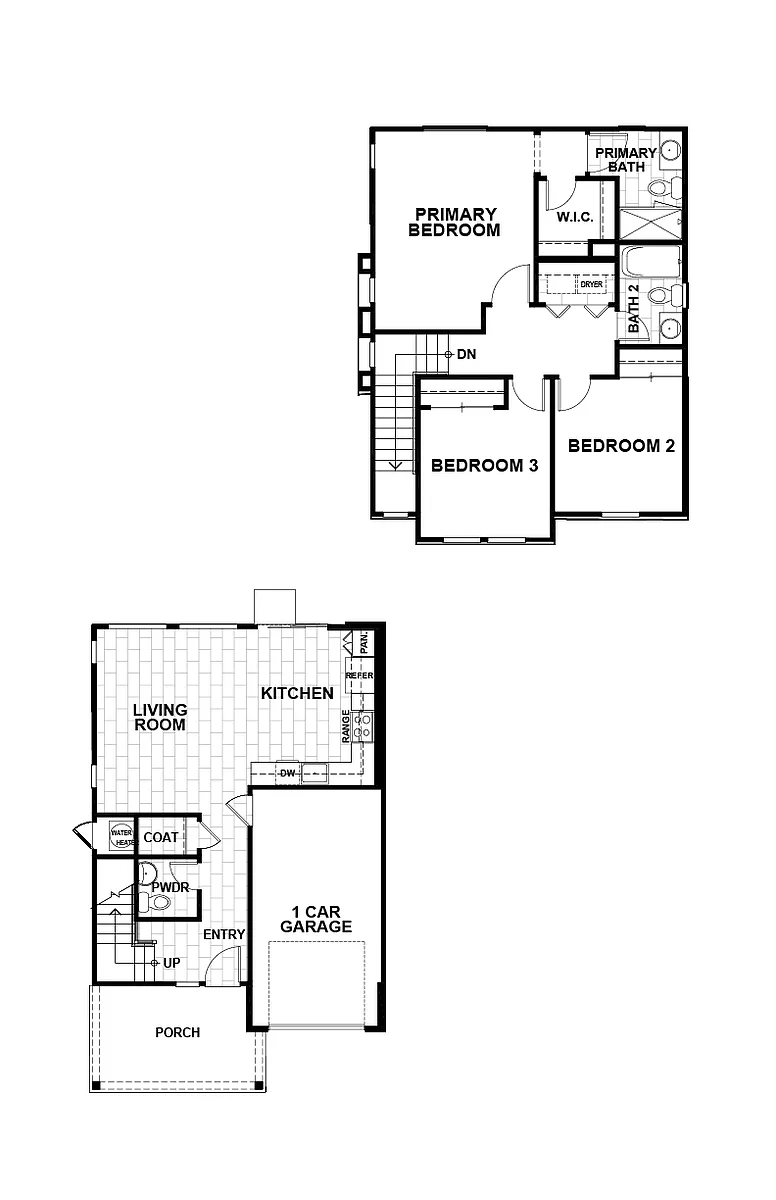 Floor plan Cedar - Primary Residence