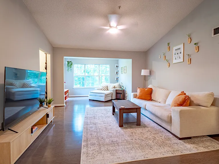 Open Concept Living Room and Sun Room