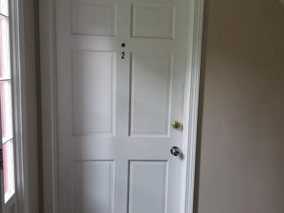 Apt 2 entrance door