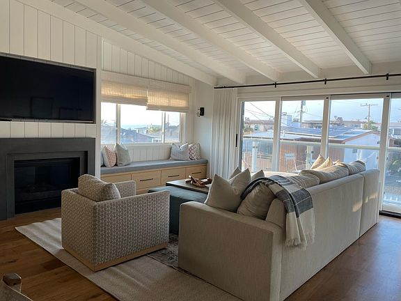 Living room with ocean views